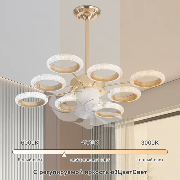 Ventilador circular con luz - Imagen 5