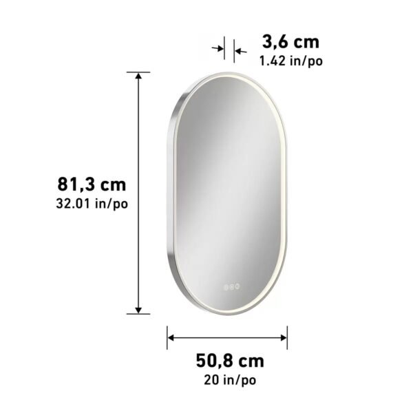 Espejo LED Lumine Oval - Imagen 2